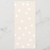 Thema Latte Koffie Baby Shower Menu Kaarten (Achterkant)
