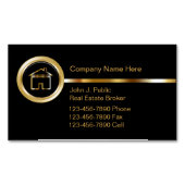 Thema makelaar in onroerend goed visitekaartje magneet (Voorkant)