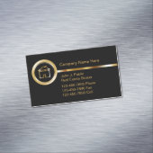 Thema makelaar in onroerend goed visitekaartje magneet (Voorbeeld)