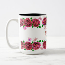 Thema mok 'Liefde groeit hier' voor koffie of thee