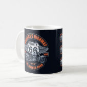 Thema: Motorfiets en Route 66 Koffiemok (Voorkant links)