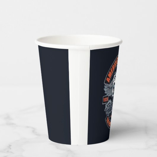 Thema: Motorfiets en Route 66 Papieren Bekers (Rechts)