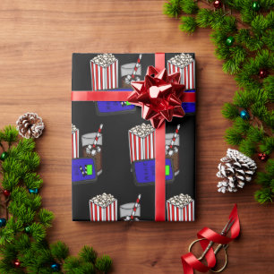 Thema 'Movie Night Birthday' Cadeaupapier