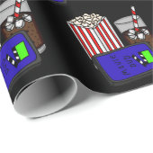 Thema 'Movie Night Birthday' Cadeaupapier (Rol Hoek)