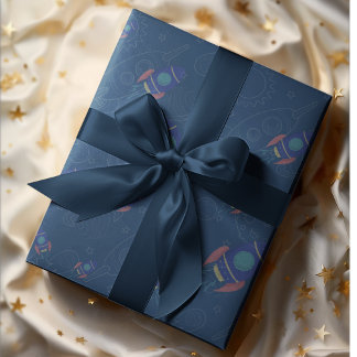 Thema: naar de ruimte cadeaupapier