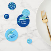 Thema Narwhals Ocean Cute 1st Birthday Confetti (Groep)