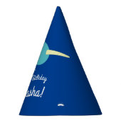 Thema Narwhals Ocean Cute 1st Birthday Feesthoedjes (Rechts)