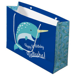 Thema Narwhals Ocean Cute 1st Birthday Groot Cadeauzakje