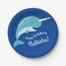 Thema Narwhals Ocean Cute 1st Birthday