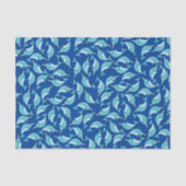 Thema Narwhals Ocean Cute 1st Birthday Tissuepapier (Voorkant)