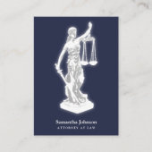 Thema | Openbaar aanklager bij Law Midnight Blue Visitekaartje (Voorkant)