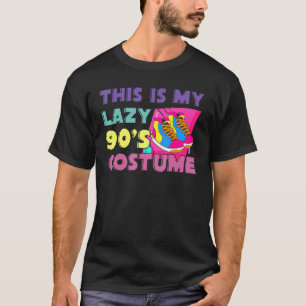 Thema Partij jaren '90 Dit is mijn 'luie 90-kostuu T-shirt