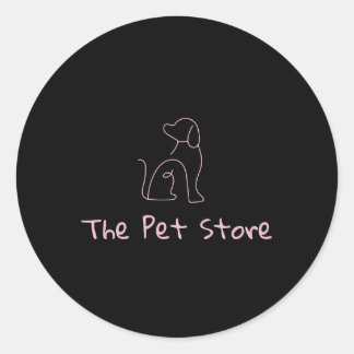 thema Pet/Dog Ronde Sticker
