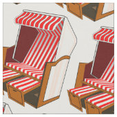 Thema 'Red & White Beach Chairs' Stof (Close Up)