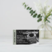 Thema Retro Writer Visitekaartje (Staand voorkant)
