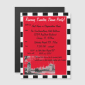 Thema Roaring Twenties Magnetische Uitnodiging (Voorkant / Achterkant)