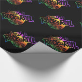 Thema Rock en Roll Rainbow Music Cadeaupapier (Hoek)