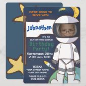 Thema Ruimte met Astronaut Aangepaste Foto Kaart (Voorkant / Achterkant)