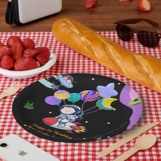 Thema ruimte verjaardagsfeest | Decoratie galactis Papieren Bordje