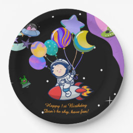 Thema ruimte verjaardagsfeest | Decoratie galactis Papieren Bordje