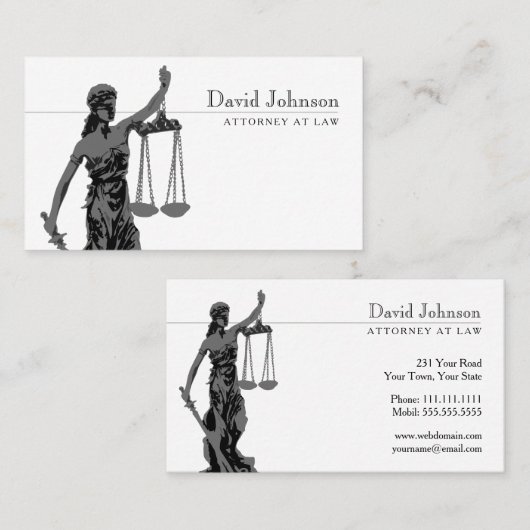 Thema | Schalen van het recht Visitekaartje (Voorkant / Achterkant)