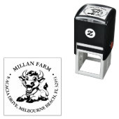 thema Schattigee Koe Zelfinktende Stempel (In situ)