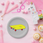 thema skateboard van het kind papieren bordje (Feest)