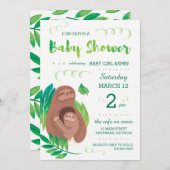Thema "SlotBaby shower regenwoud Oerwoud" Kaart (Voorkant / Achterkant)
