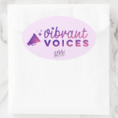 Thema-Sticker | De meisjesschool van Austin Ovale Sticker (Tas)