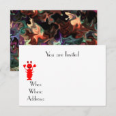 Thema Strand met Kreeft Kaart (Voorkant / Achterkant)