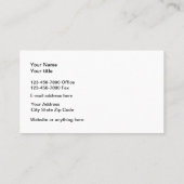 Thema Tandheelkundige implantaten Visitekaartje (Achterkant)