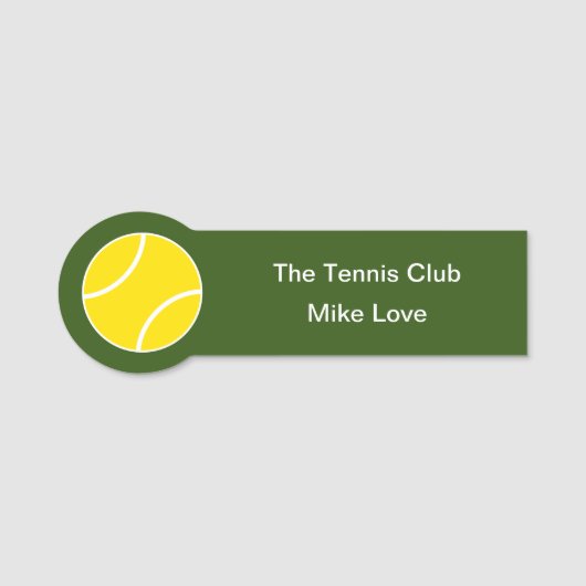 Thema Tennis Sports Club Naamplaatje (Voorkant)