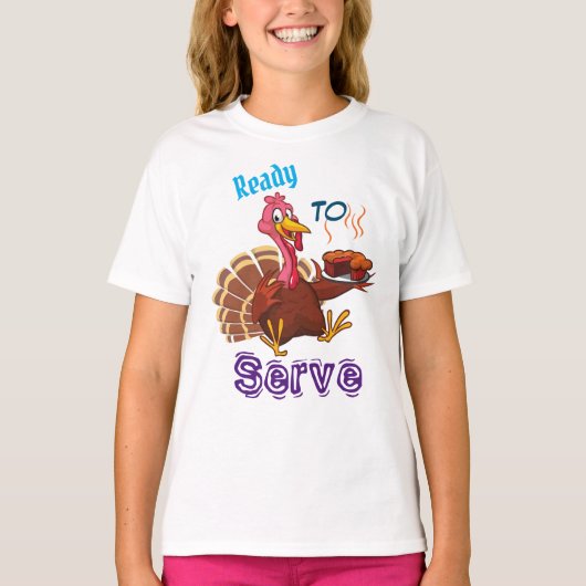 Thema Thanksgiving Turkije T-shirt (Voorkant)