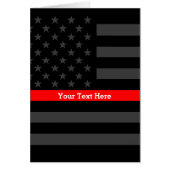 Thema Thin Red Line - Gepersonaliseerd - Amerikaan (Voorkant)