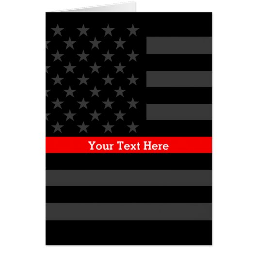 Thema Thin Red Line - Gepersonaliseerd - Amerikaan (Voorkant)