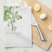 THEMA TOWEL : REDOUTÉ : GEEL ROSE THEEDOEK (Quarter Fold)