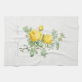 THEMA TOWEL : REDOUTÉ : GEEL ROSE THEEDOEK (Horizontaal)