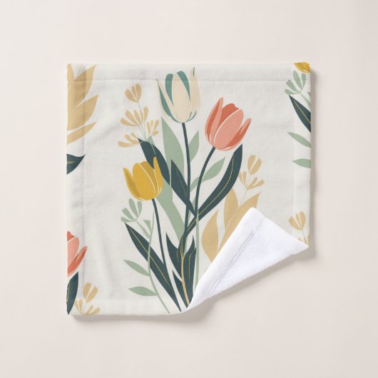 Thema Tulp Natuur Bad Handdoek (Wasdoekje)