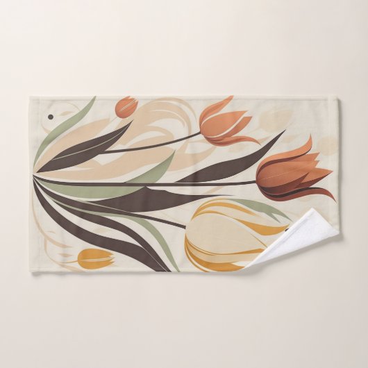 Thema Tulp Natuur Bad Handdoek (Handdoek)