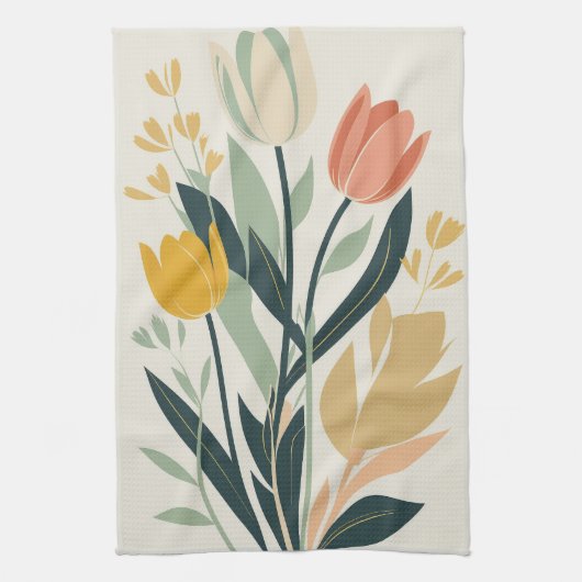 Thema Tulp Natuur Theedoek (Verticaal)