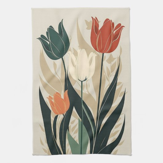 Thema Tulp Natuur Theedoek (Verticaal)