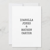 thema typemachine lettertype rustieke stijl bruil kaart (Achterkant)