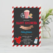 Thema-uitnodiging voor Movie baby shower Kaart (Staand voorkant)