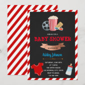 Thema-uitnodiging voor Movie baby shower Kaart (Voorkant / Achterkant)