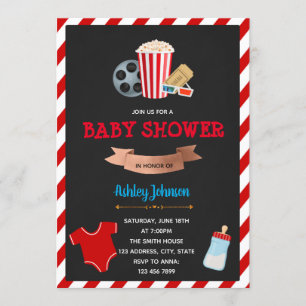 Thema-uitnodiging voor Movie baby shower Kaart