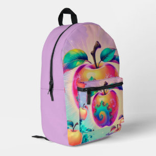 thema van appelfruit bedrukte rugzak