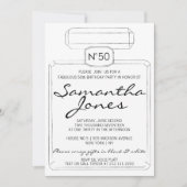 Thema van Black & White PARIS FABULOUS 50th Birthd Kaart (Voorkant)