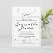 Thema van Black & White PARIS FABULOUS 50th Birthd Kaart (Staand voorkant)