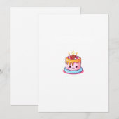 Thema van de cake, cake ontwerp, leuke cake kaart (Voorkant / Achterkant)
