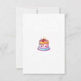 Thema van de cake, ontwerp van de cake, leuke cake bedankkaart